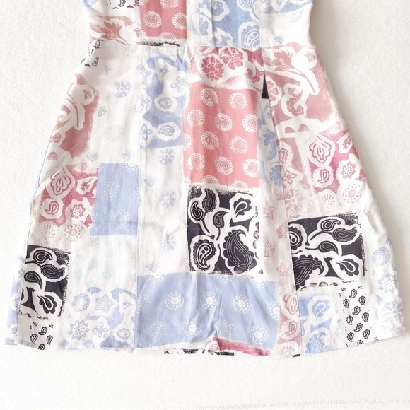Aritzia Patchwork Mini Dress - Pink, Blue, Black - Picture 6 of 13
